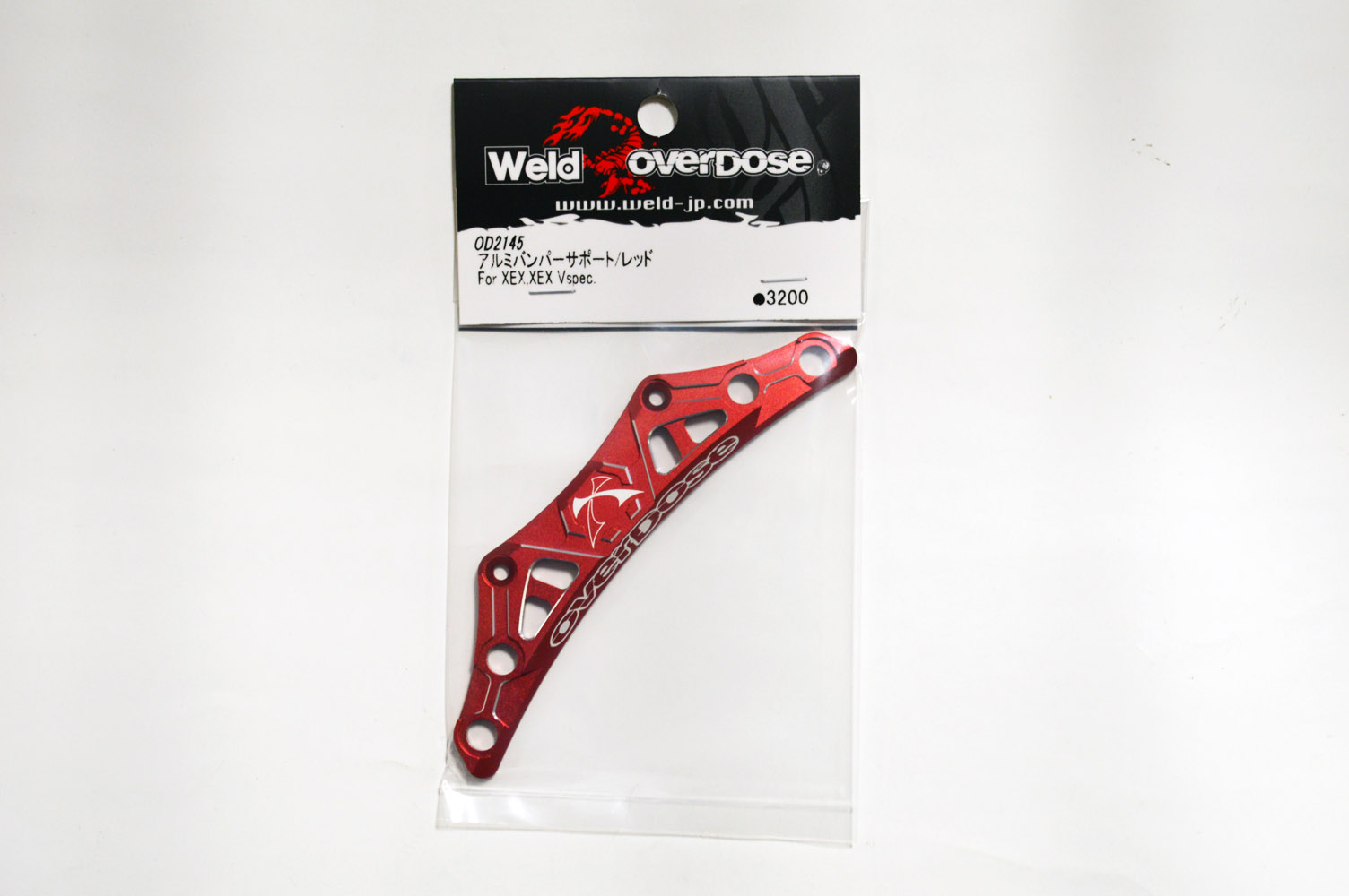 OVERDOSE オーバードーズ アルミバンパーサポート レッド OVERDOSE オーバードーズ アルミバンパーサポート レッド